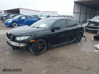 2018 Honda Civic Hatchback Sport with VIN SHHFK7H43JU219184, listed as a IAAI auction lot 41603857 with 123,297 mi miles. Bid and sale history available at carsss.com. Image 18.