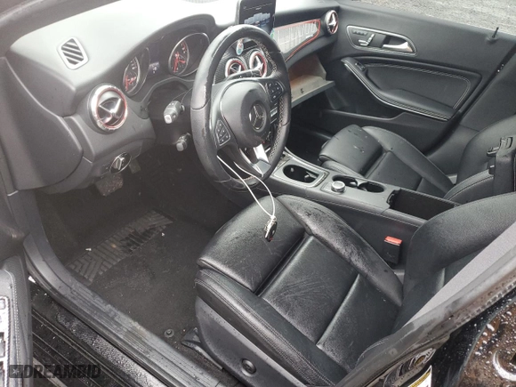 2018 Mercedes-Benz CLA with VIN WDDSJ4GB7JN633691, listed as a Copart auction lot 46949485 with 30,467 mi miles and Salvage Title. Bid and sale history available at carsss.com. Image 8.