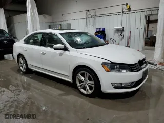 2014 Volkswagen Passat TDI SEL Premium with VIN 1VWCN7A34EC070183, listed as a Copart auction lot 46338665 with 121,337 mi miles and Salvage Title. Bid and sale history available at carsss.com. Image 4.