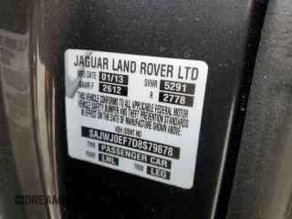 2013 Jaguar XF V6 SC with VIN SAJWJ0EF7D8S79878, listed as a Copart auction lot 70096754 with Not Provided miles and Non Repairable. Bid and sale history available at carsss.com. Image 14.