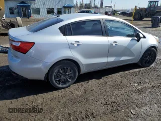 2015 Kia Rio LX with VIN KNADM4A39F6514695, listed as a Copart auction lot 52280395 with 136,824 mi miles and Salvage Title. Bid and sale history available at carsss.com. Image 3.