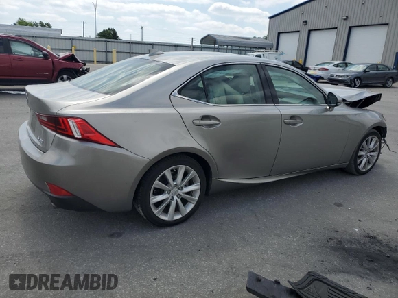 2014 Lexus IS 250 with VIN JTHBF1D29E5036139, listed as a Copart auction lot 56336515 with 165,530 mi miles and Salvage title. Bid and sale history available at DreamBid. Image 3.