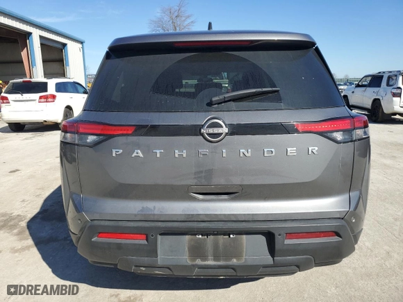 2023 Nissan Pathfinder S with VIN 5N1DR3AA0PC273976, listed as a Copart auction lot 46360355 with 48,280 mi miles and Salvage Title. Bid and sale history available at carsss.com. Image 6.