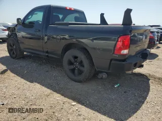 2018 Ram 1500 Express with VIN 3C6JR6AT0JG122755, listed as a Copart auction lot 52092235 with 109,140 mi miles and Salvage title. Bid and sale history available at DreamBid. Image 2.