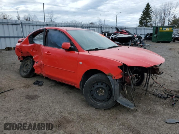 2009 Mazda Mazda3 i Touring Value with VIN JM1BK32F091187611, listed as a Copart auction lot 46657475 with 0 mi miles and Salvage Title. Bid and sale history available at carsss.com. Image 4.