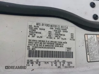 2002 Ford Explorer XLT z VIN 1FMZU63K32UD23218, wystawiony jako IAAI lot #41970394 z przebiegiem 219 628 mil mil oraz . Historia ofert i sprzedaży dostępna na DreamBid. Obrazek 9.