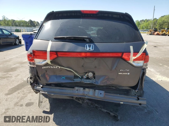2016 Honda Odyssey Touring Elite with VIN 5FNRL5H91GB088163, listed as a Copart auction lot 50276495 with 197,274 mi miles and Salvage Title. Bid and sale history available at DreamBid. Image 6.