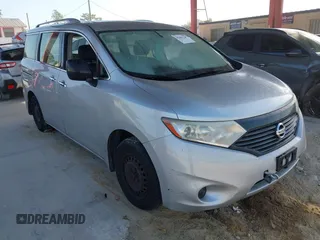 2014 Nissan Quest S z VIN JN8AE2KP0E9104684, wystawiony jako IAAI lot #42283220 z przebiegiem 170 553 mil mil oraz . Historia ofert i sprzedaży dostępna na DreamBid. Obrazek 1.