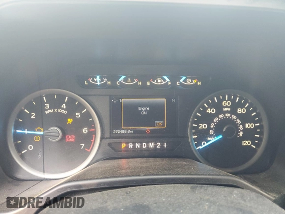 2016 Ford F-150 XL with VIN 1FTEW1CF0GKF60979, listed as a Copart auction lot 55254535 with 272,498 mi miles and Salvage title. Bid and sale history available at DreamBid. Image 9.