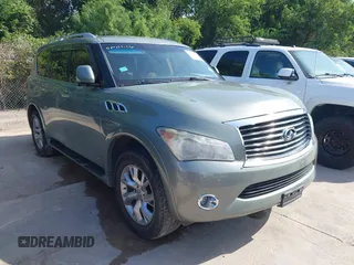 2011 Infiniti QX56 7-passenger with VIN JN8AZ2NE6B9001831, listed as a IAAI auction lot 42745279 with 177,684 mi miles and . Bid and sale history available at DreamBid. Image 1.