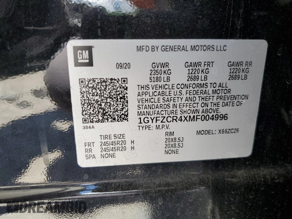 2021 Cadillac XT4 FWD Premium Luxury с VIN 1GYFZCR4XMF004996, выставлен на аукционе Copart как лот 61270355 с пробегом Не указан миль и Списание • Salvage title. История ставок и продаж доступна на DreamBid. Изображение 13.