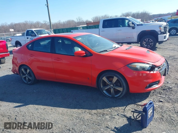 2016 Dodge Dart GT with VIN 1C3CDFEBXGD624717, listed as a IAAI auction lot 41688040 with 119,550 mi miles. Bid and sale history available at carsss.com. Image 13.
