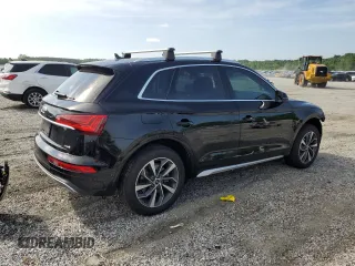 2021 Audi Q5 Premium Plus with VIN WA1BAAFY8M2011079, listed as a Copart auction lot 60714455 with 78,883 mi miles and Salvage title. Bid and sale history available at DreamBid. Image 3.
