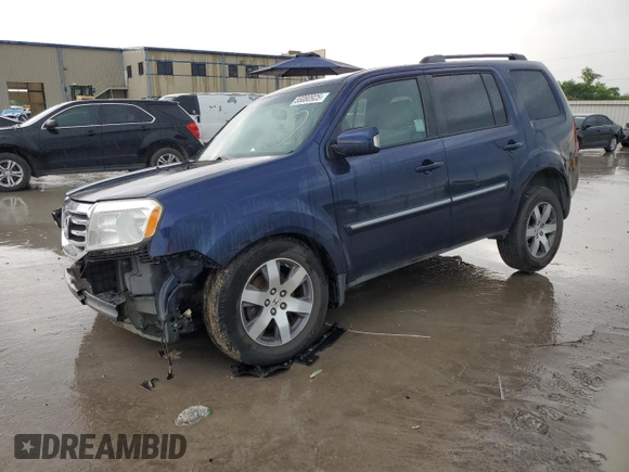 2013 Honda Pilot Touring with VIN 5FNYF3H94DB028123, listed as a Copart auction lot 55080925 with 214,388 mi miles and Salvage Title. Bid and sale history available at carsss.com. Image 1.