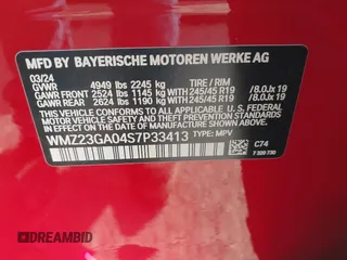 2025 MINI Countryman S z VIN WMZ23GA04S7P33413, wystawiony jako IAAI lot #41576638 z przebiegiem 9 505 mil mil oraz . Historia ofert i sprzedaży dostępna na DreamBid. Obrazek 9.