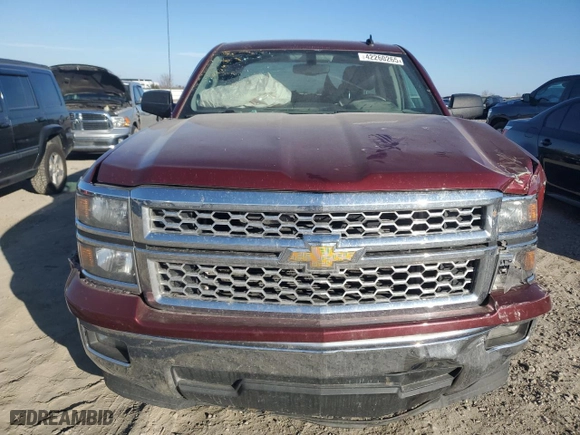 2014 Chevrolet Silverado 1500 LT with VIN 1GCRCREC8EZ198643, listed as a Copart auction lot 42260265 with 165,534 mi miles and Salvage Title. Bid and sale history available at carsss.com. Image 5.