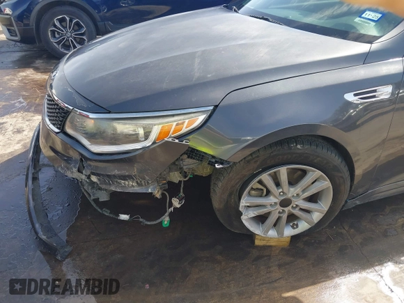 2016 Kia Optima LX Turbo with VIN 5XXGT4L12GG030448, listed as a IAAI auction lot 41744309 with 110,375 mi miles. Bid and sale history available at carsss.com. Image 17.