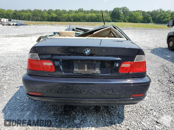 2006 BMW 3 Series 325Ci with VIN WBABD33456PL09358, listed as a Copart auction lot 59507345 with 155,033 mi miles and Salvage title. Bid and sale history available at DreamBid. Image 6.