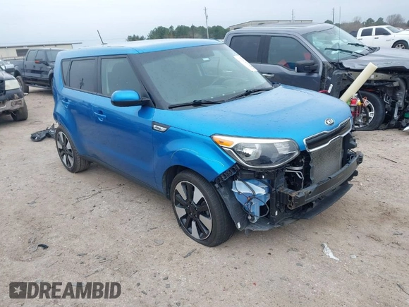 2016 Kia Soul + with VIN KNDJP3A52G7311930, listed as a IAAI auction lot 41615115 with 106,945 mi miles. Bid and sale history available at carsss.com. Image 1.