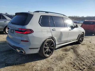 2023 BMW X7 xDrive40i with VIN 5UX23EM03P9P48219, listed as a Copart auction lot 42714055 with 48,911 mi miles and Salvage Title. Bid and sale history available at carsss.com. Image 3.