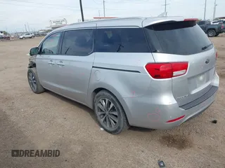 2017 Kia Sedona EX with VIN KNDMC5C17H6312805, listed as a IAAI auction lot 41363238 with 68,722 mi miles. Bid and sale history available at carsss.com. Image 3.