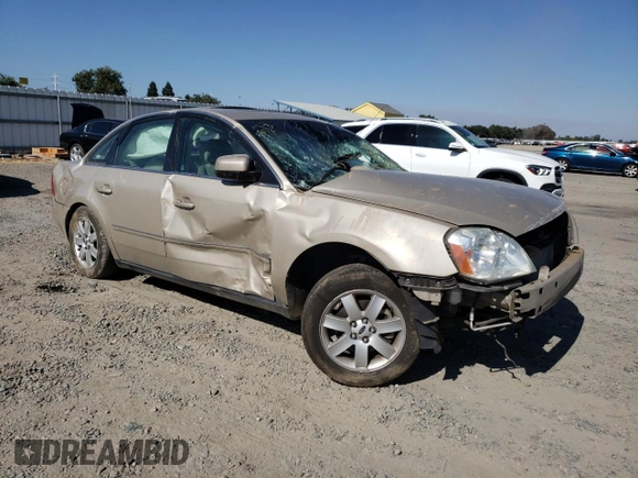 2005 Ford Five Hundred SEL with VIN 1FAHP24195G160685, listed as a Copart auction lot 61601335 with Not provided miles and Salvage title. Bid and sale history available at DreamBid. Image 4.