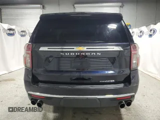 2023 Chevrolet Suburban Premier z VIN 1GNSCFKD4PR527765, wystawiony jako Copart lot #61022915 z przebiegiem 47 728 mil mil oraz Czysty tytuł • Clean title. Historia ofert i sprzedaży dostępna na DreamBid. Obrazek 6.