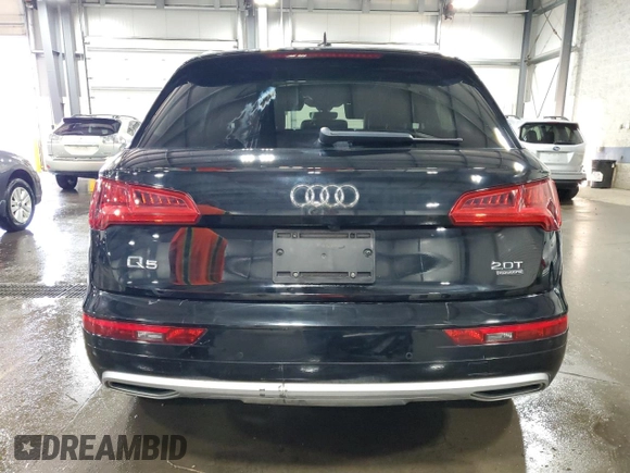 2018 Audi Q5 Premium Plus with VIN WA1BNAFY3J2006307, listed as a Copart auction lot 53312995 with 63,033 mi miles and Salvage Title. Bid and sale history available at DreamBid. Image 6.