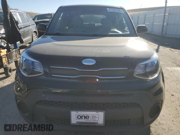 2019 Kia Soul with VIN KNDJN2A29K7024812, listed as a Copart auction lot 47283705 with Not Provided miles and Salvage Title. Bid and sale history available at DreamBid. Image 5.