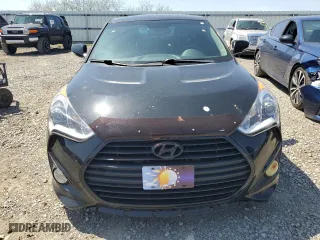 2014 Hyundai Veloster Turbo with VIN KMHTC6AE2EU207423, listed as a Copart auction lot 52151565 with 96,215 mi miles and Salvage Title. Bid and sale history available at carsss.com. Image 5.