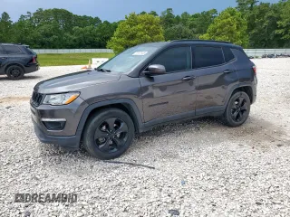 2018 Jeep Compass Latitude with VIN 3C4NJDBBXJT456049, listed as a Copart auction lot 63627505 with 93,764 mi miles and Salvage title. Bid and sale history available at DreamBid. Image 1.