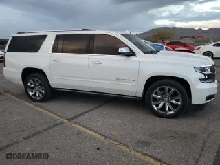 2018 Chevrolet Suburban Premier with VIN 1GNSCJKC4JR179631, listed as a Copart auction lot 75852974 with 82,008 mi miles and Salvage Title. Bid and sale history available at carsss.com. Image 4.