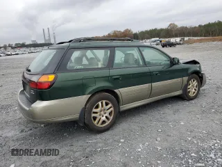 2000 Subaru Legacy Outback Limited with VIN 4S3BH6865Y7650040, listed as a Copart auction lot 85469084 with 134,291 mi miles and Salvage title. Bid and sale history available at DreamBid. Image 3.