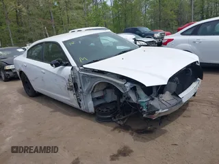 2014 Dodge Charger Police with VIN 2C3CDXAT8EH216267, listed as a IAAI auction lot 42104131 with 116,299 mi miles and . Bid and sale history available at DreamBid. Image 1.