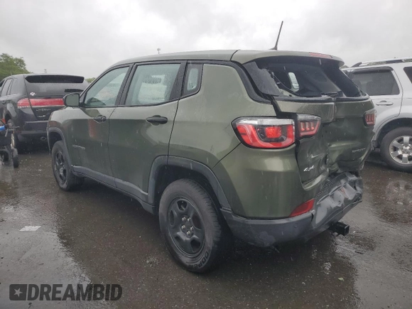 2018 Jeep Compass Sport z VIN 3C4NJDABXJT163155, wystawiony jako Copart lot #58648405 z przebiegiem 93 099 mil mil oraz Szkoda całkowita • Salvage title. Historia ofert i sprzedaży dostępna na DreamBid. Obrazek 2.