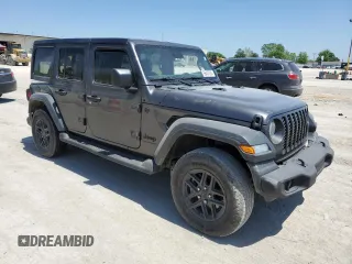2024 Jeep Wrangler Sport S with VIN 1C4PJXDN4RW102311, listed as a Copart auction lot 56407235 with 23,851 mi miles and Salvage title. Bid and sale history available at DreamBid. Image 4.