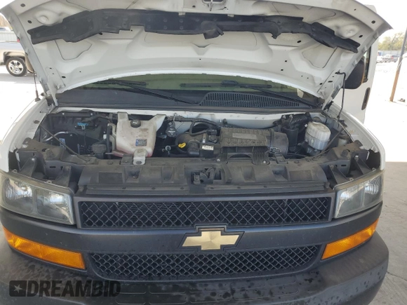 2020 Chevrolet Express Cargo Van with VIN 1GCWGAFGXL1122881, listed as a Copart auction lot 80422684 with 79,162 mi miles and Salvage Title. Bid and sale history available at carsss.com. Image 11.