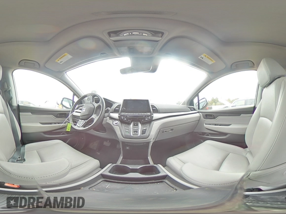 2019 Honda Odyssey EX-L with VIN 5FNRL6H74KB004916, listed as a Copart auction lot 53959205 with 60,100 mi miles and Salvage Title. Bid and sale history available at DreamBid. Image 14.