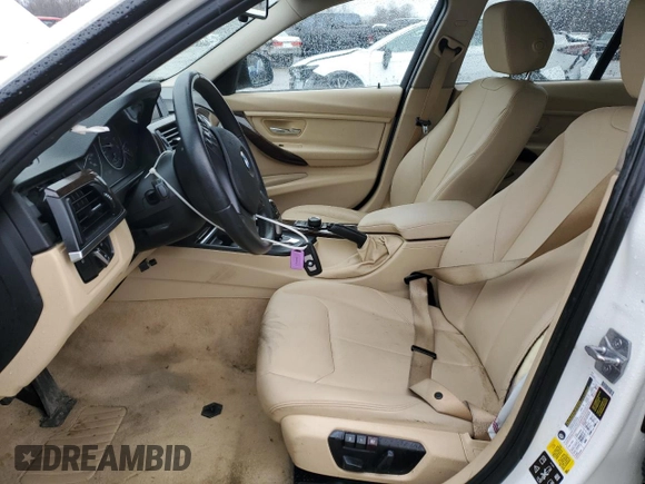 2015 BMW 3 Series 320i xDrive with VIN WBA3C3C5XFK202965, listed as a Copart auction lot 52422275 with 119,713 mi miles and Salvage title. Bid and sale history available at DreamBid. Image 7.