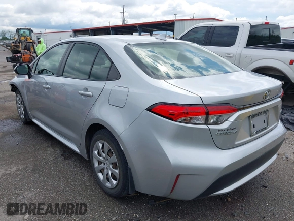 2021 Toyota Corolla LE with VIN JTDEPMAE0MJ158213, listed as a IAAI auction lot 41956994 with 92,331 mi miles and . Bid and sale history available at DreamBid. Image 3.
