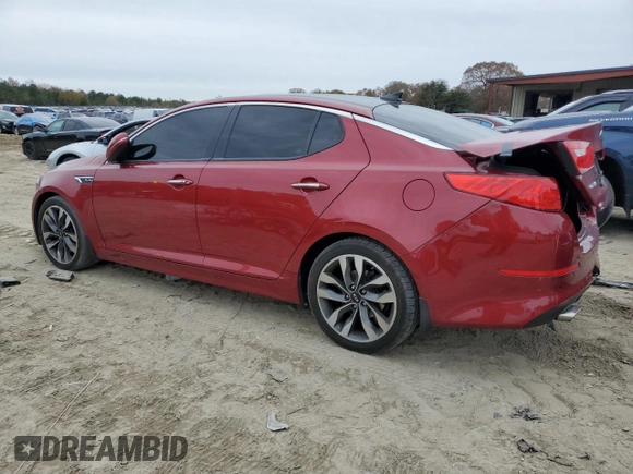 2015 Kia Optima SXL Turbo with VIN 5XXGR4A60FG513545, listed as a Copart auction lot 82642184 with 123,235 mi miles and Salvage Title. Bid and sale history available at DreamBid. Image 2.