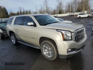 2017 GMC Yukon SLT with VIN 1GKS2BKC5HR192680, listed as a Copart auction lot 86393784 with 45,852 mi miles and Salvage Title. Bid and sale history available at DreamBid. Image 4.