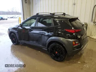 2021 Hyundai Kona Night Edition with VIN KM8K6CA57MU710395, listed as a Copart auction lot 87667725 with 77,647 mi miles and Non Repairable. Bid and sale history available at DreamBid. Image 2.