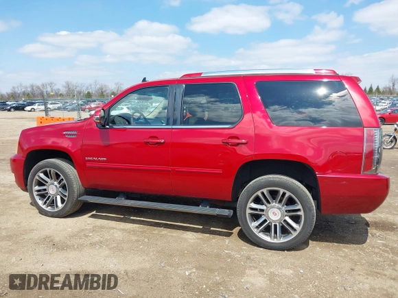 2013 Cadillac Escalade Premium with VIN 1GYS4CEF1DR296895, listed as a IAAI auction lot 42029447 with 77,357 mi miles. Bid and sale history available at carsss.com. Image 13.