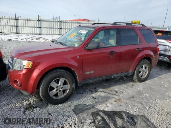 2008 Ford Escape XLT with VIN 1FMCU03198KB05556, listed as a Copart auction lot 42531975 with 105,277 mi miles and Salvage title. Bid and sale history available at DreamBid. Image 1.