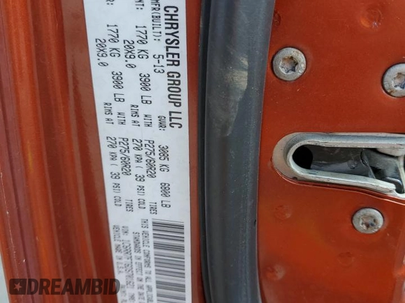2013 Ram 1500 Express с VIN 1C6RR7FT6DS701621, выставлен на аукционе Copart как лот 52763725 с пробегом 177 699 миль миль и Списание • Salvage title. История ставок и продаж доступна на DreamBid. Изображение 14.