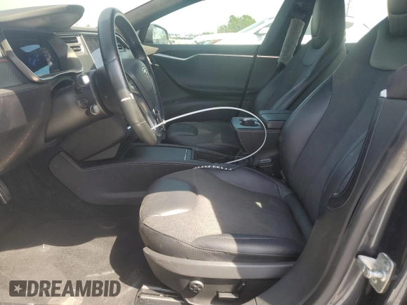 2016 Tesla Model S 90D with VIN 5YJSA1E27GF171698, listed as a Copart auction lot 49176205 with 107,913 mi miles and Salvage Title. Bid and sale history available at DreamBid. Image 7.