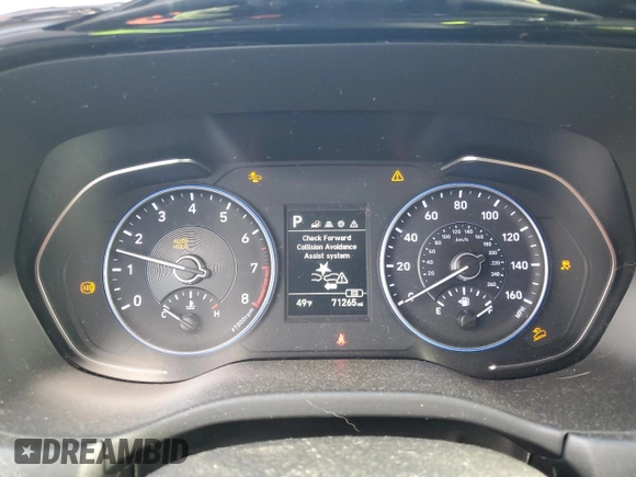 2020 Hyundai Palisade SE with VIN KM8R1DHE0LU035982, listed as a Copart auction lot 80505644 with 71,265 mi miles and Salvage title. Bid and sale history available at DreamBid. Image 9.