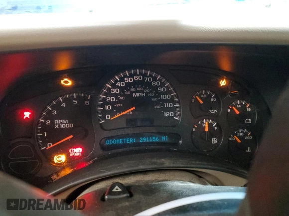 2005 Chevrolet Tahoe LT with VIN 1GNEC13T45R224004, listed as a Copart auction lot 73709734 with 291,156 mi miles and Salvage Title. Bid and sale history available at carsss.com. Image 9.