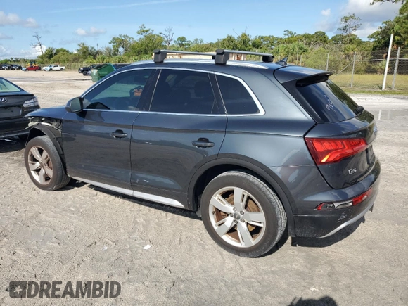 2018 Audi Q5 Premium Plus with VIN WA1BNAFYXJ2005610, listed as a Copart auction lot 58740605 with 138,328 mi miles and Salvage title. Bid and sale history available at DreamBid. Image 2.